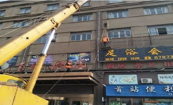 湖州安装较高的门店招牌有什么好的方法？